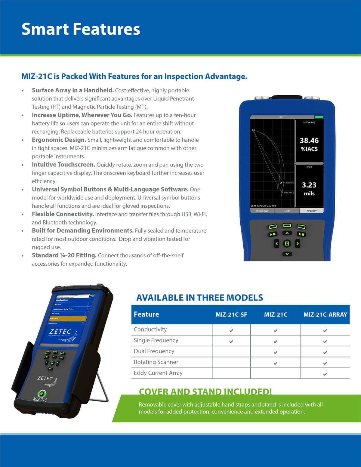 Portable eddy current equipment MIZ21C