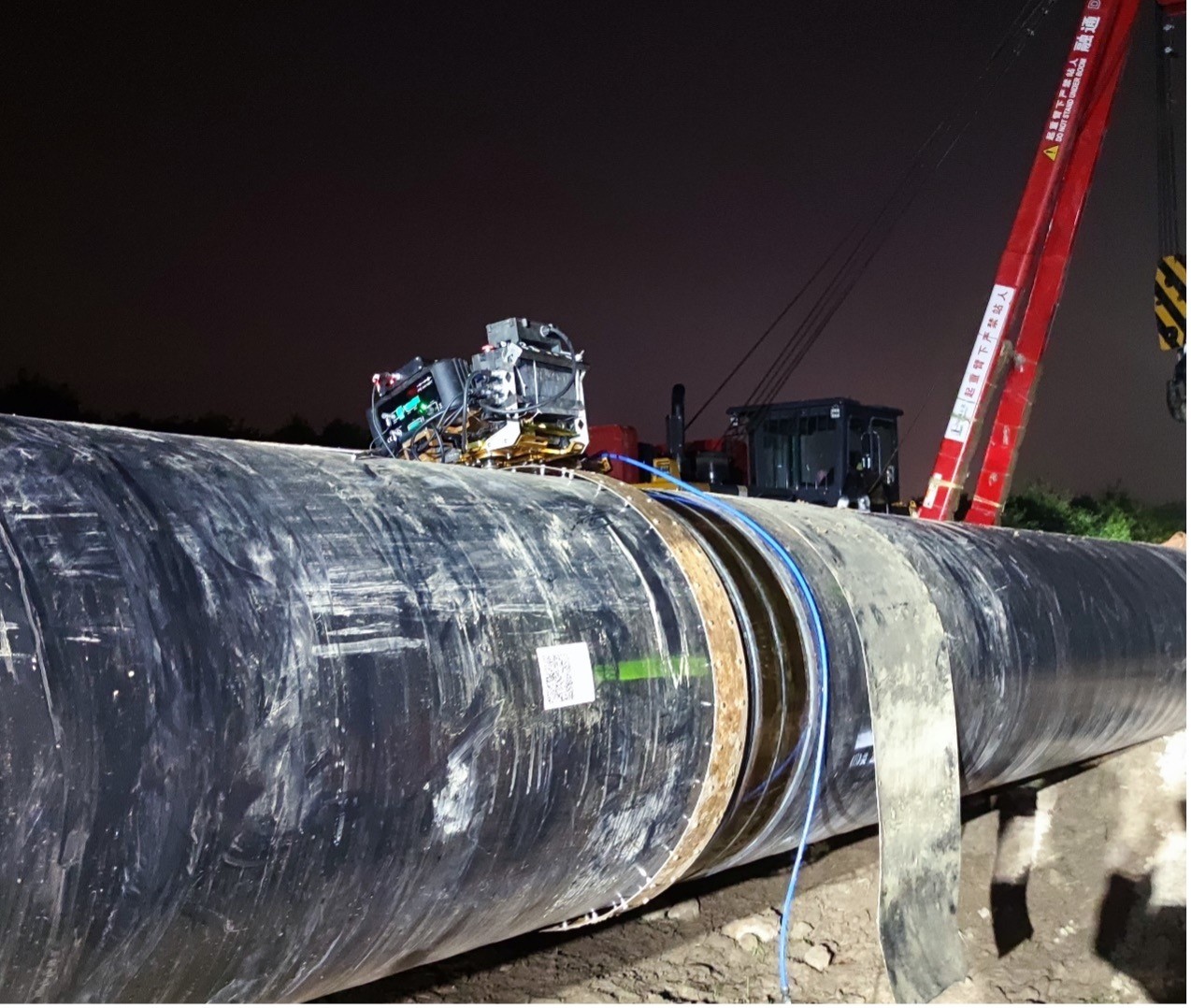 NDT2NDT pipeline girth weld ultrasonic testing equipment assists the