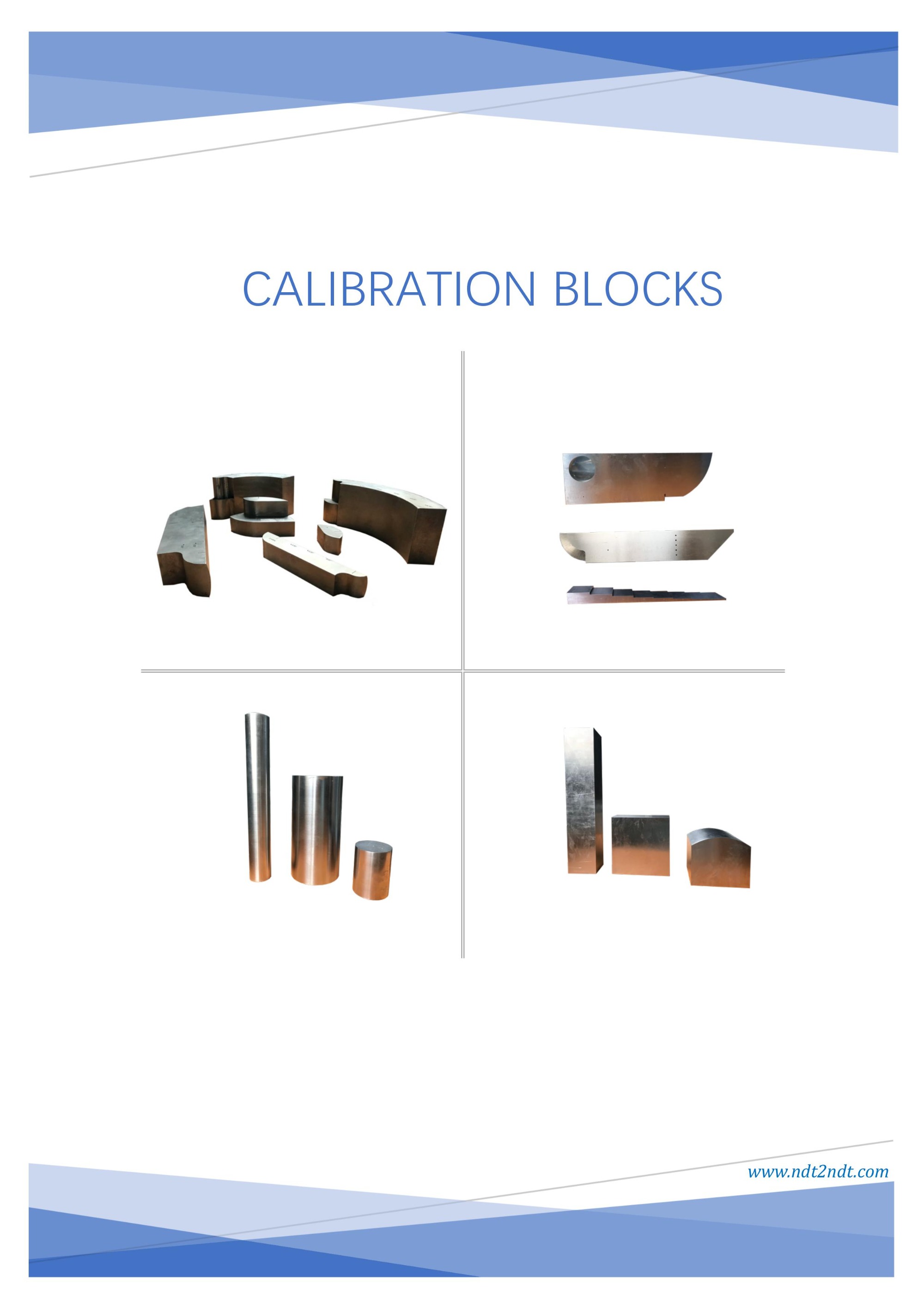 Calibration blocks