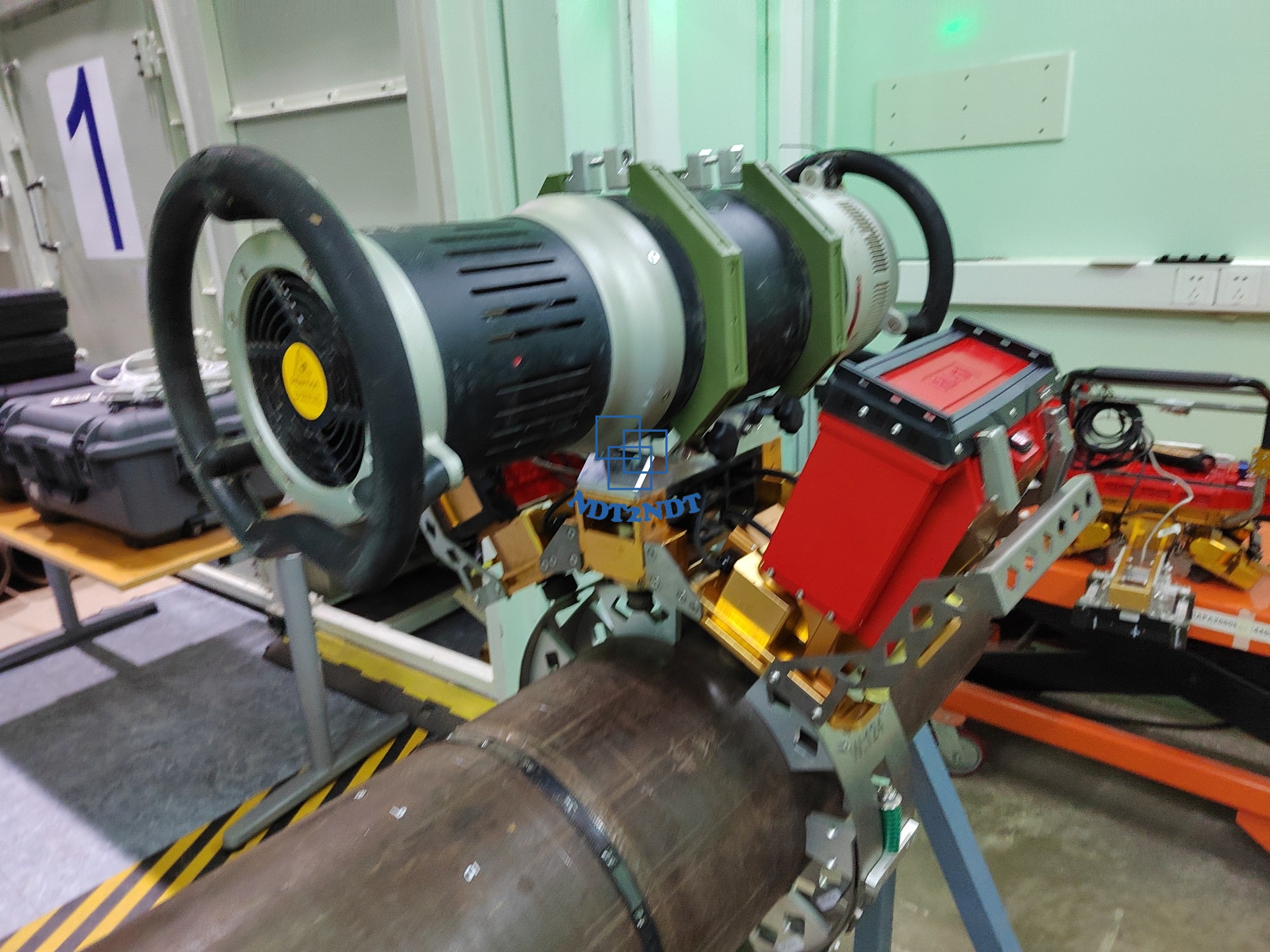 Automated Xray girth weld testing system